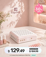 Complete your dream home studio setup with this aesthetic pink manicure vacuum desk dust collector. Engineered for high performance, this powerful tabletop exhaust fan includes a removable geometric metal grille, stylish gold control knobs, and a sleek blank digital display, making it the ultimate must-have tool for effortless and completely dust-free gel polish removal.