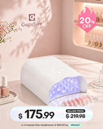 Perfect your clean aesthetic desk setup with this minimalist white rechargeable nail curing light designed for flawless gel polish manicures. This durable professional UV LED lamp features beautiful butterfly motifs, seamless operational buttons, and a clean blank display to keep your workspace highly organized. Grab this premium salon equipment for just $175.99 with our exclusive 20% OFF discount, and enjoy budget-friendly payment options through Afterpay.