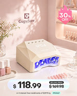 Brighten up your aesthetic nail station with this yellow professional tabletop nail dust collector built for salon-grade manicures. Crafted from premium acetone-resistant material to prevent damage from harsh liquid spills, this powerful dust extractor fan features a modern geometric metal grille, elegant control knobs, and a clean blank digital display. It serves as an essential durable beauty tool to instantly capture fine powder and keep your workspace perfectly clean.